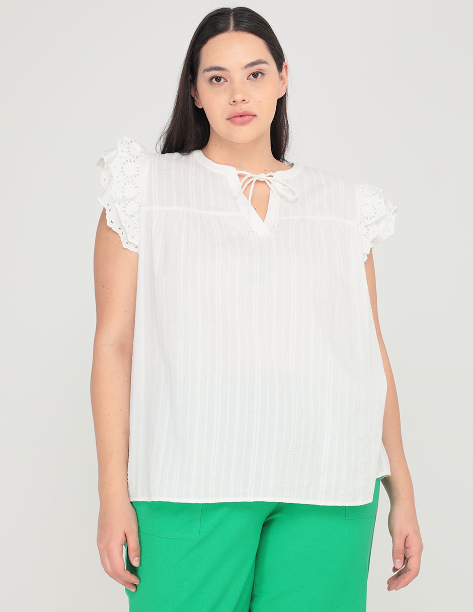 Blusa sin manga para mujer 1