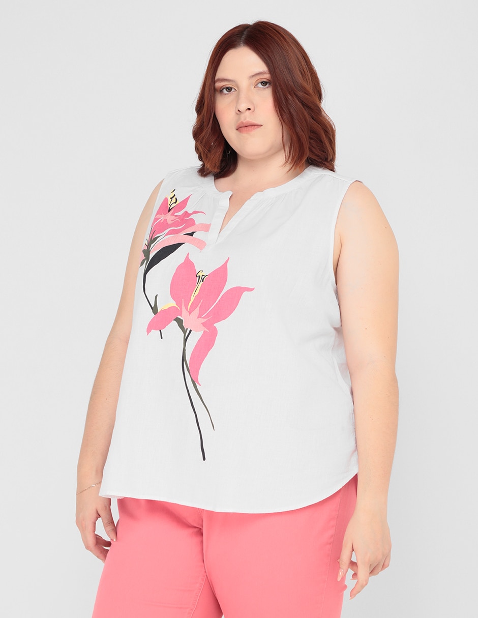 Blusa Liz Claiborne sin manga para mujer