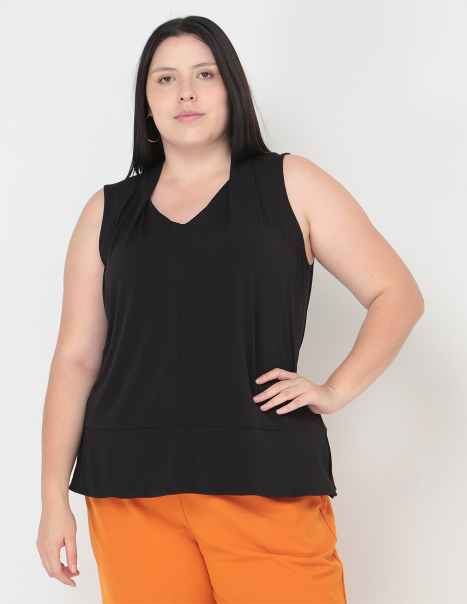 Blusa sin manga para mujer 1