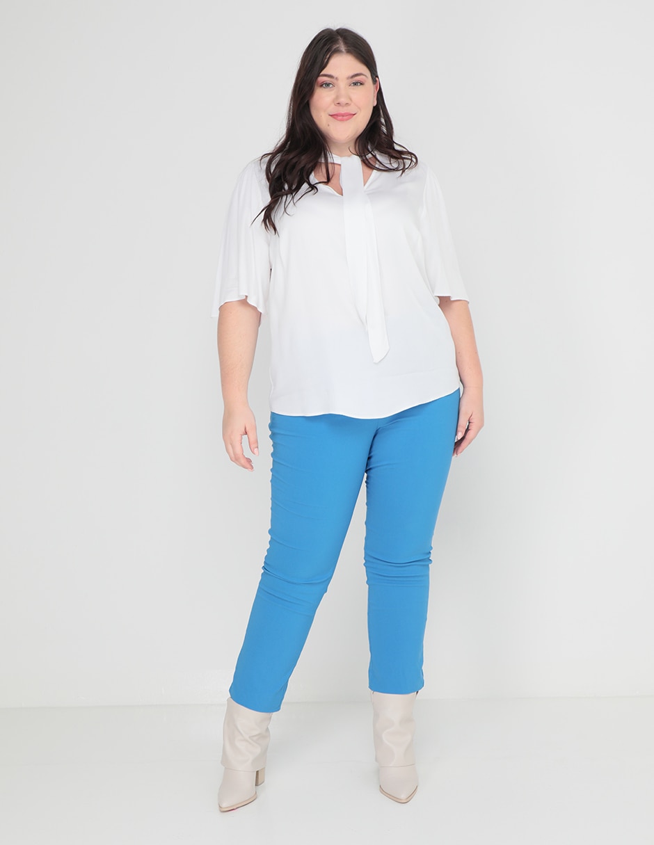 Pantalón capri LIEB Basics Plus straight para mujer