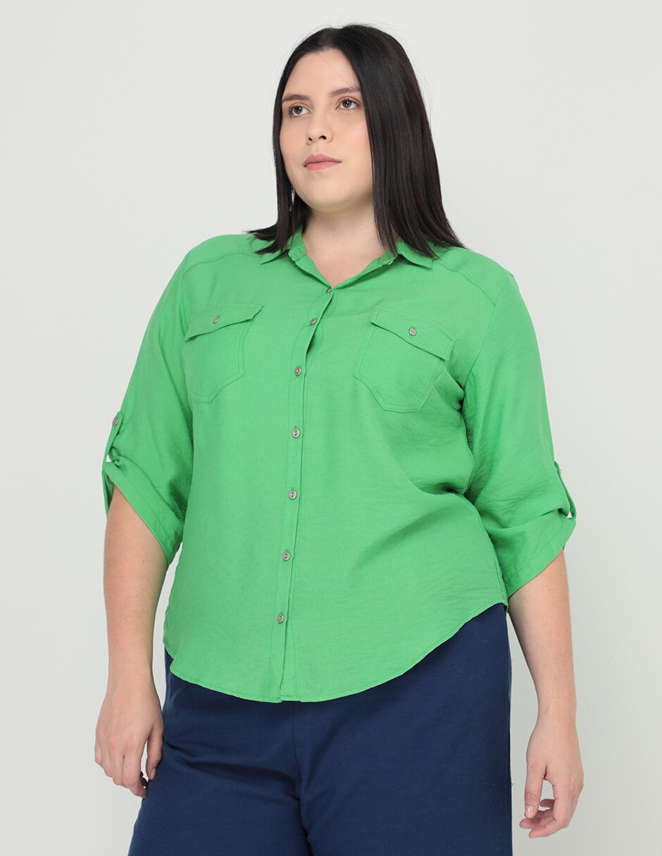 Blusa manga 3/4 para mujer 1