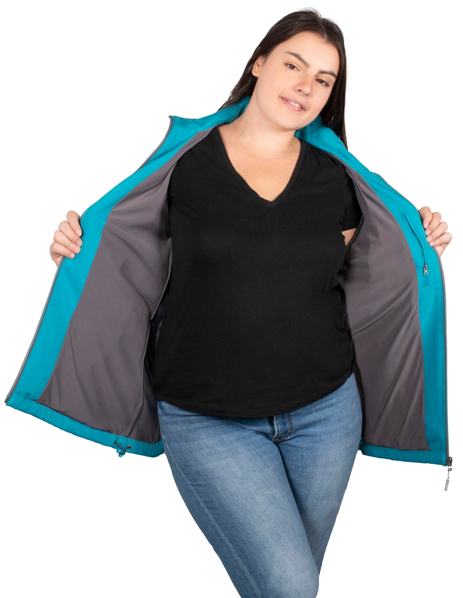 Chamarra cazadora impermeable para mujer 3