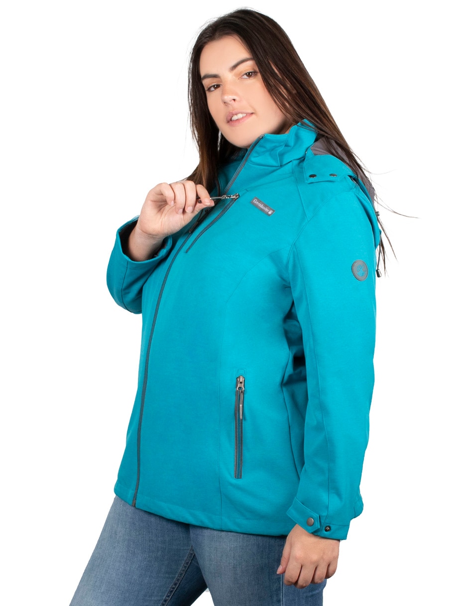 Chamarra cazadora impermeable para mujer 4