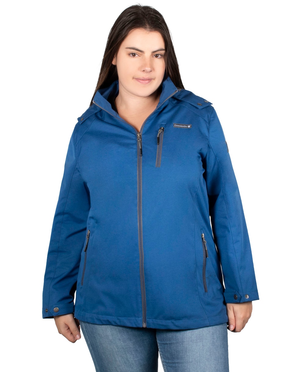 Chamarra cazadora impermeable para mujer