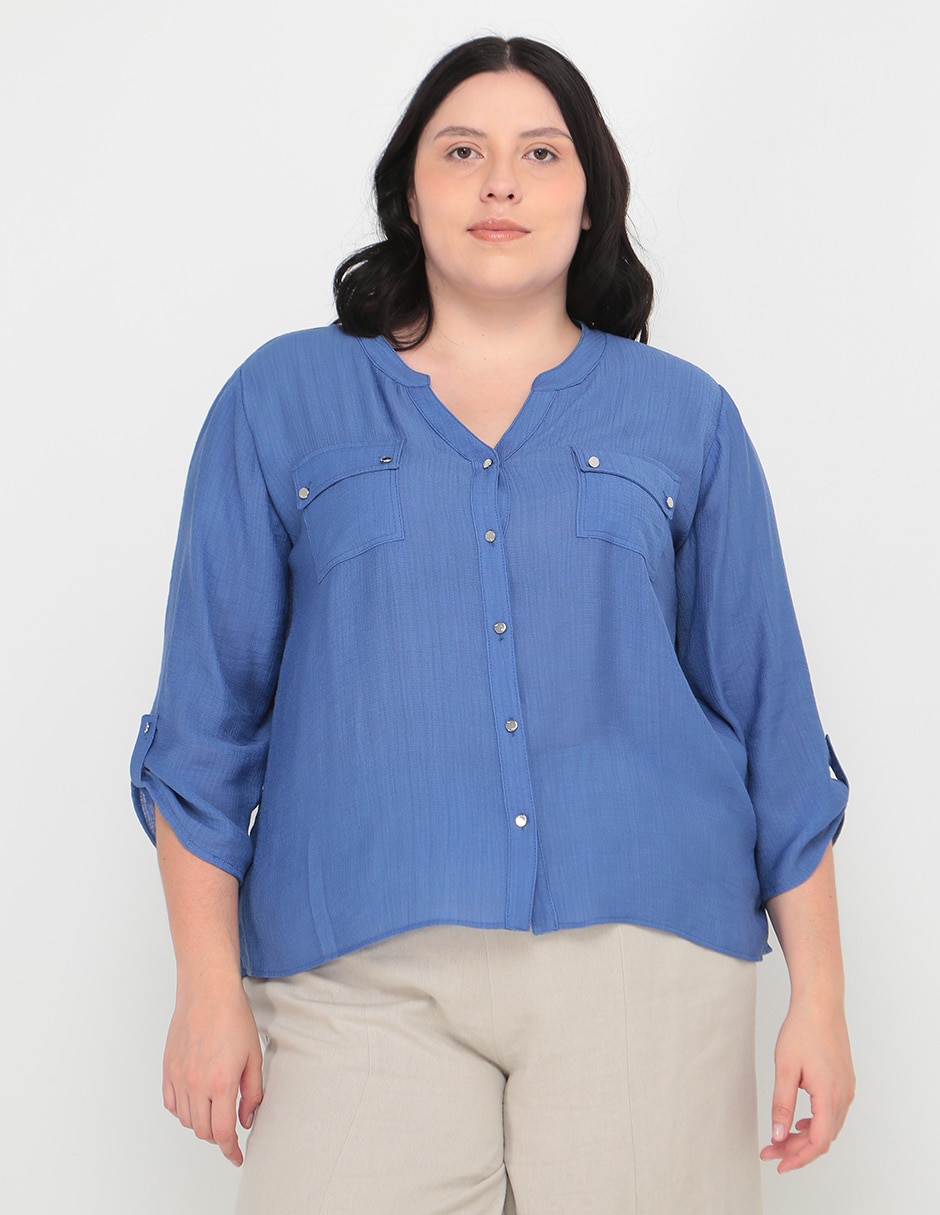 Blusa manga 3/4 para mujer 1