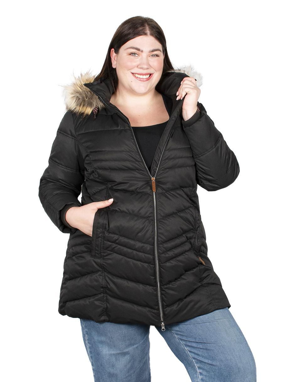 Chamarra acolchada impermeable para mujer