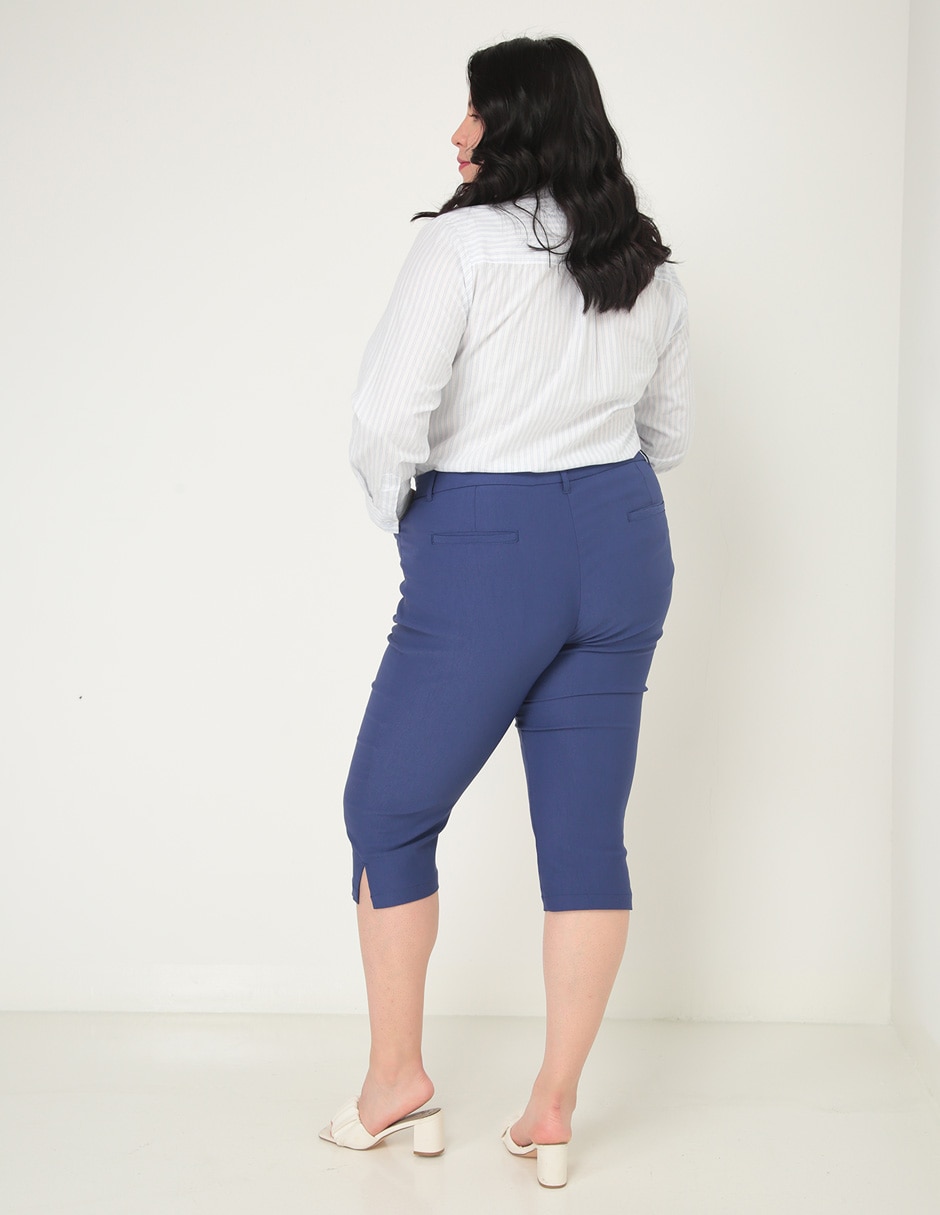 Pantalón capri LIEB Basics Plus straight para mujer