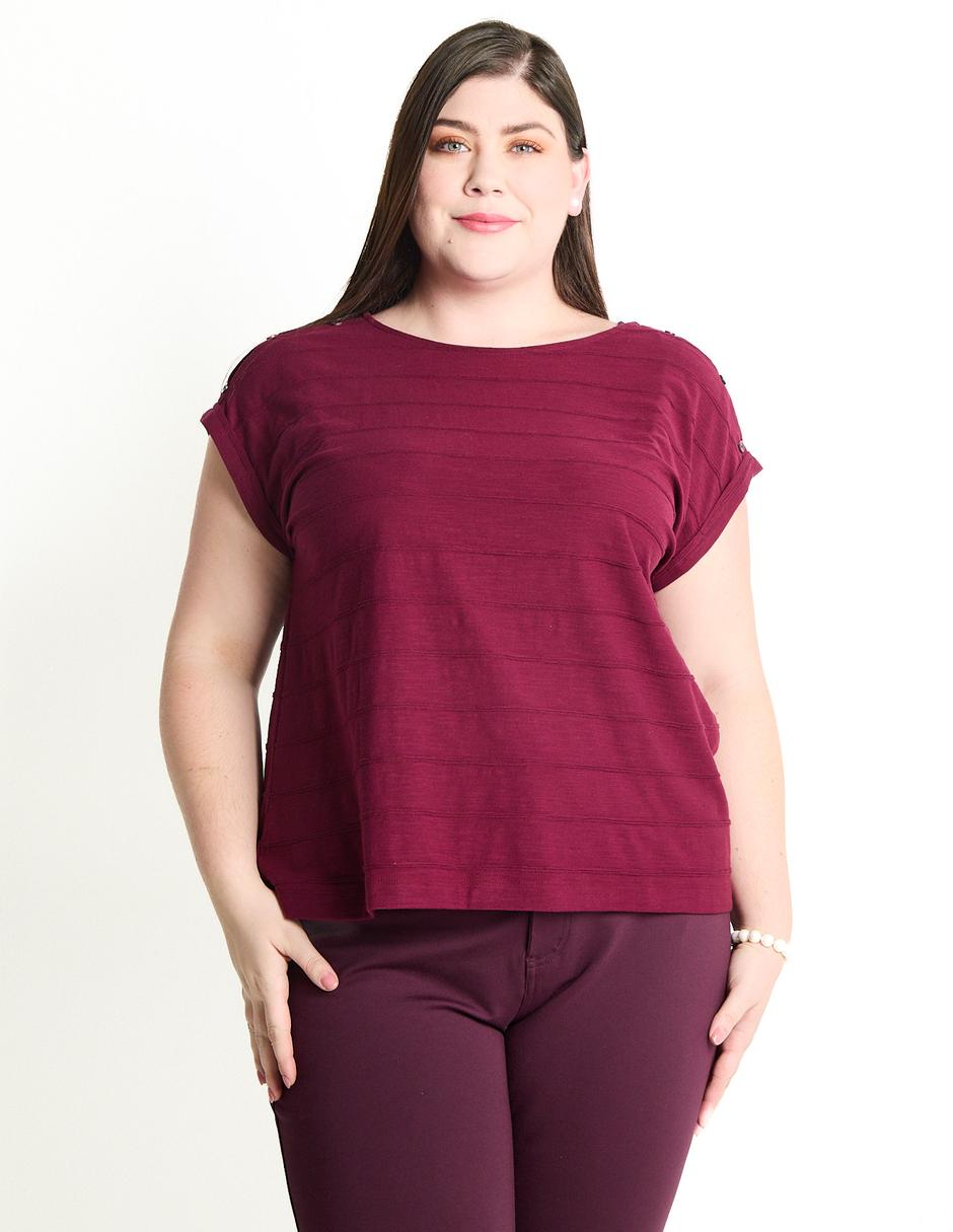 Blusa manga corta para mujer
