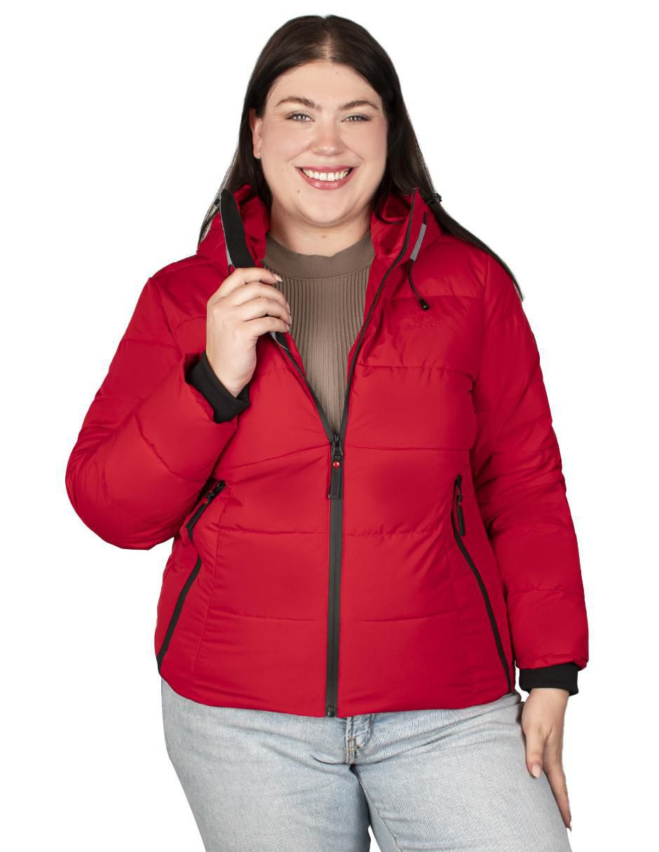Chamarra acolchada impermeable para mujer