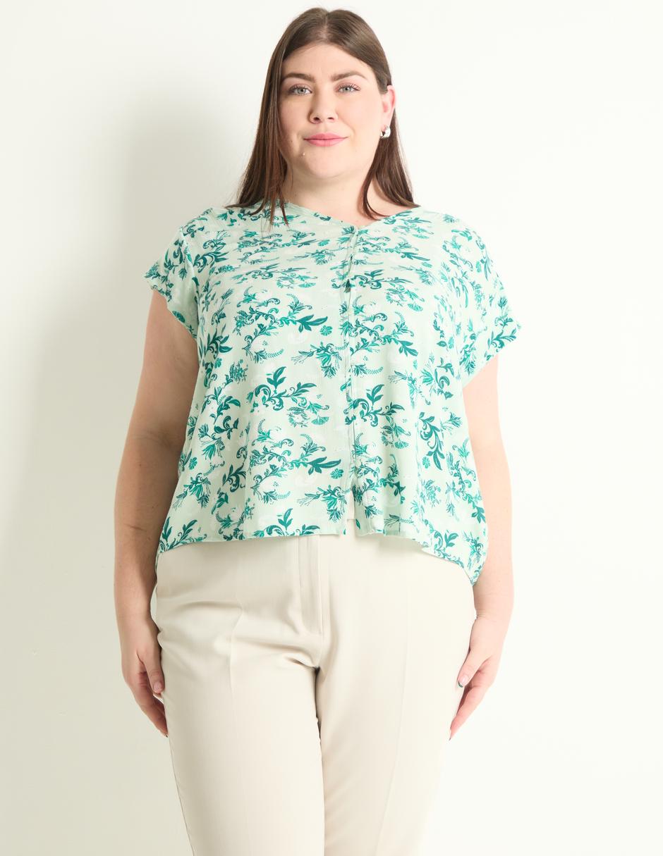 Blusa manga corta para mujer 1