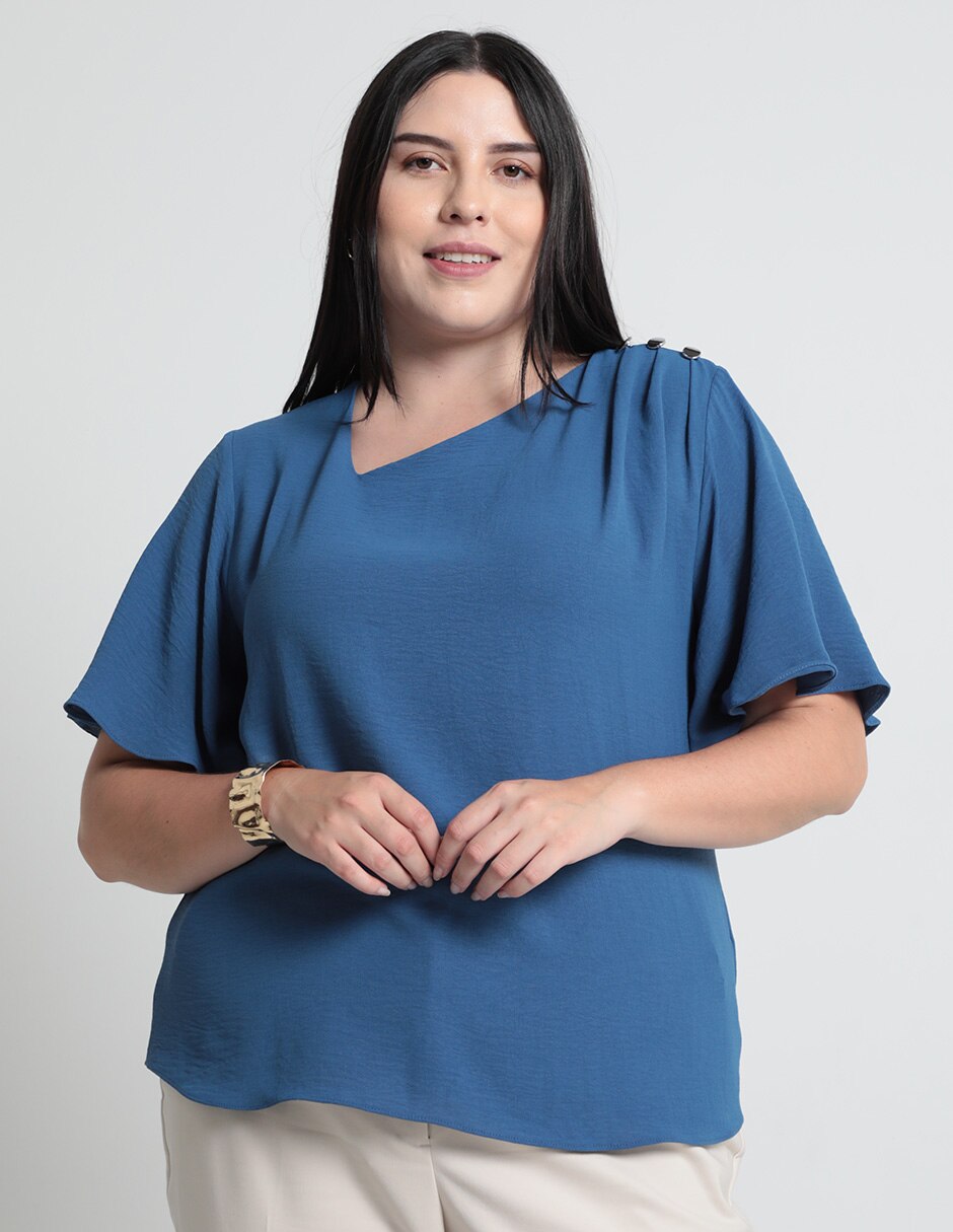 Blusa manga 3/4 para mujer 1
