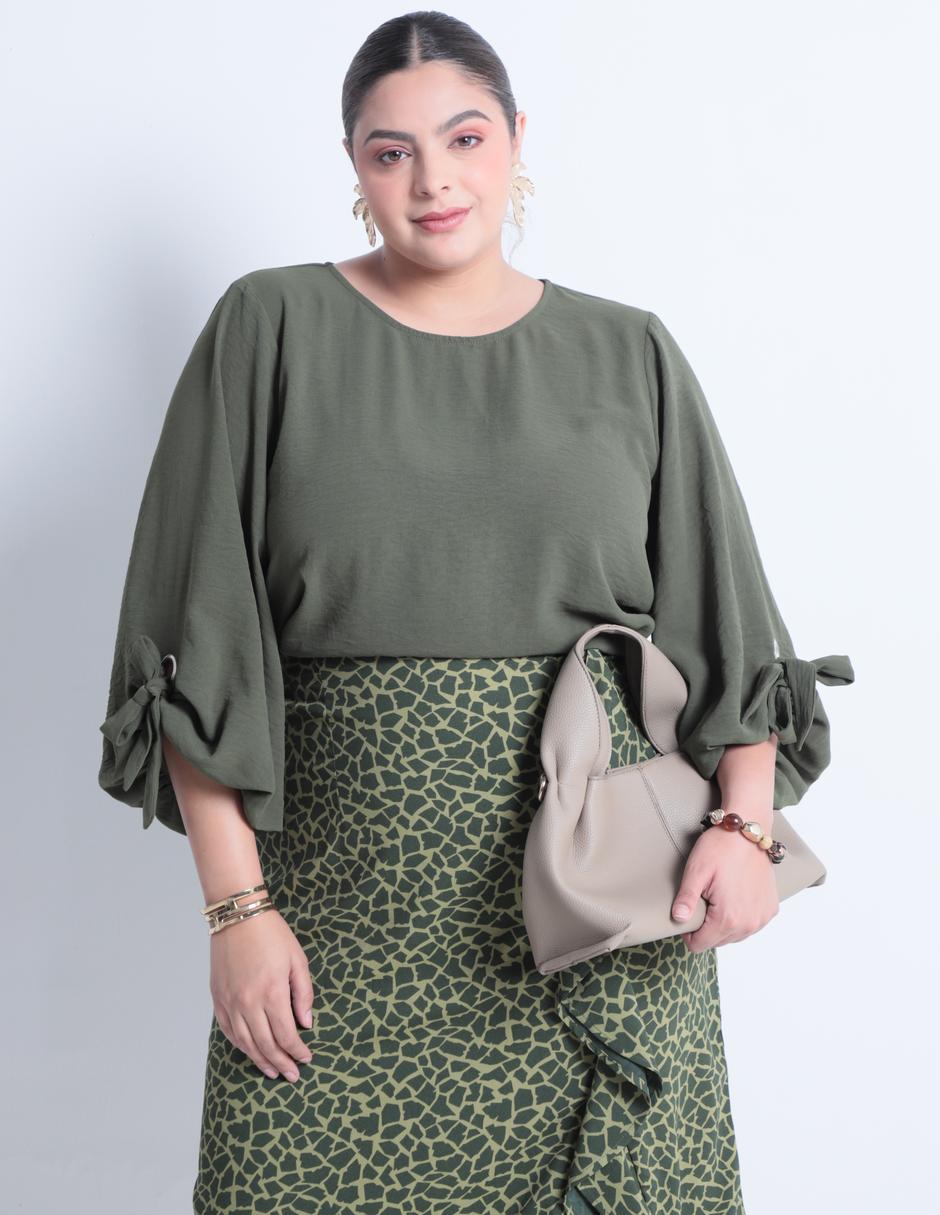 Blusa manga 3/4 para mujer 1