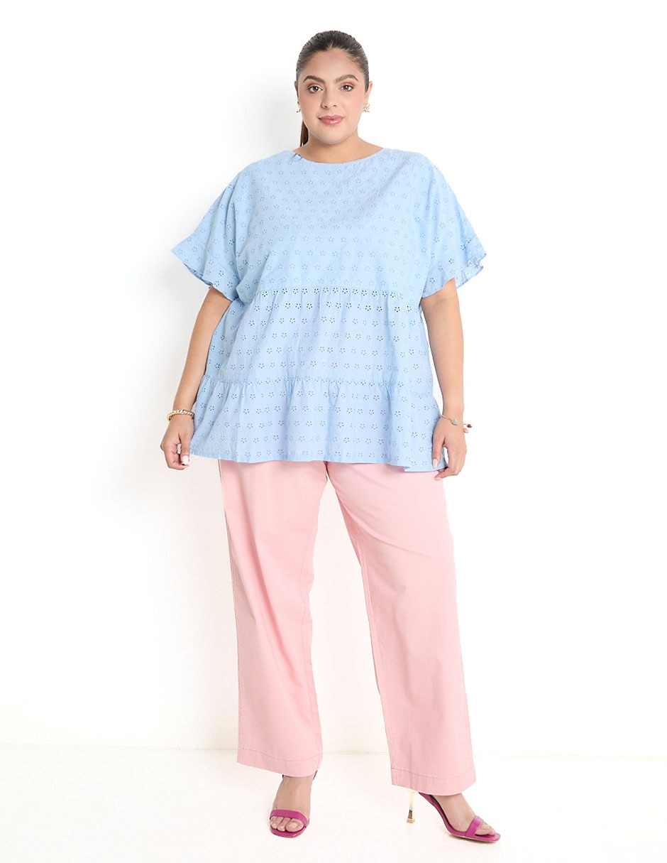 Blusa manga corta para mujer 3
