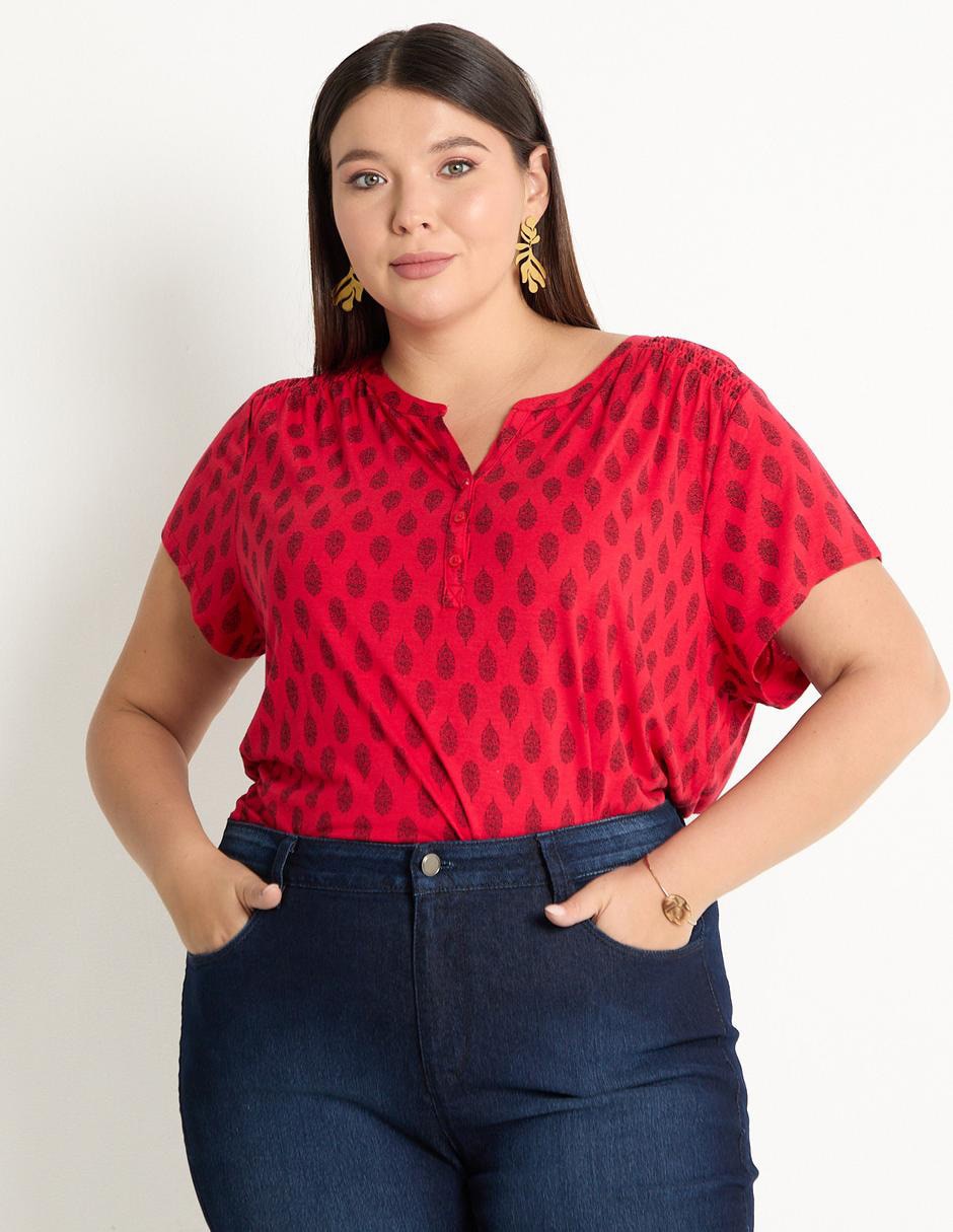 Blusa manga corta para mujer 1