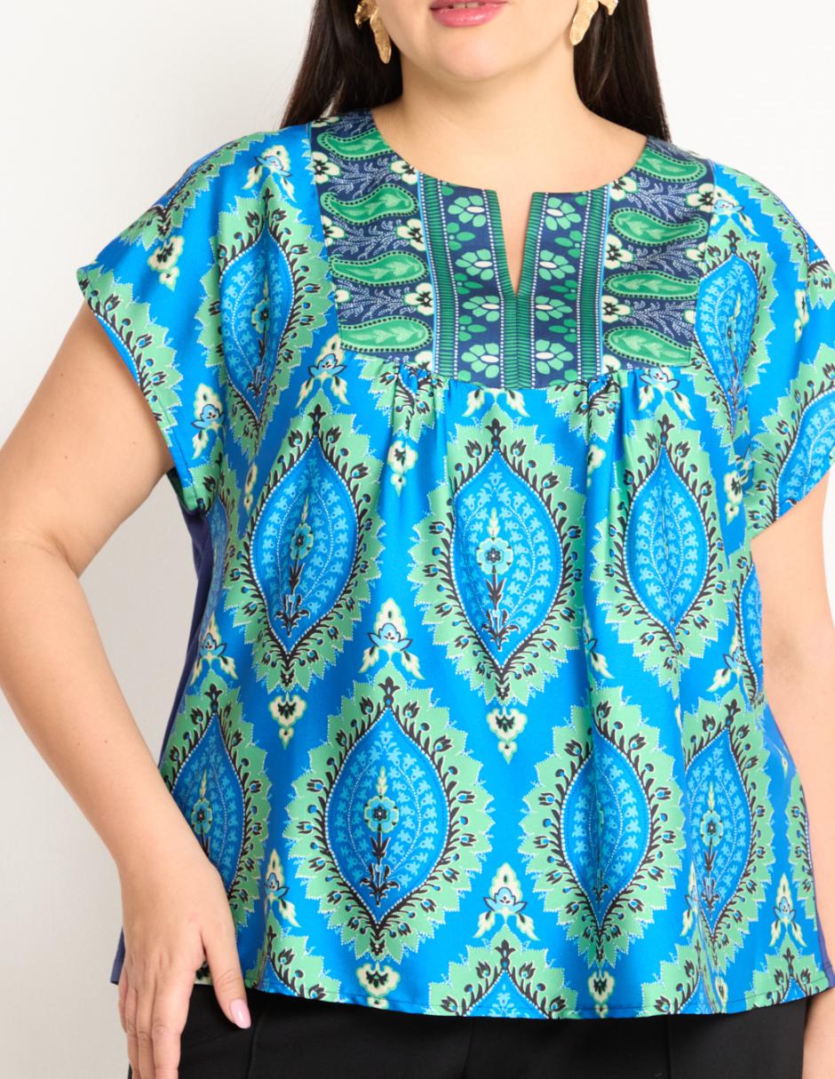 Blusa maga corta para mujer 4