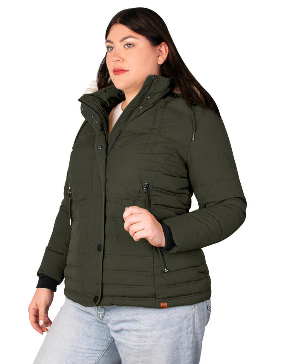 Chamarra acolchada impermeable para mujer 3