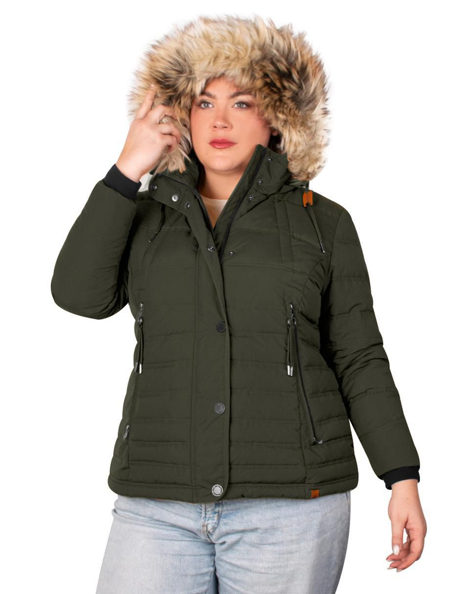 Chamarra acolchada impermeable para mujer 4