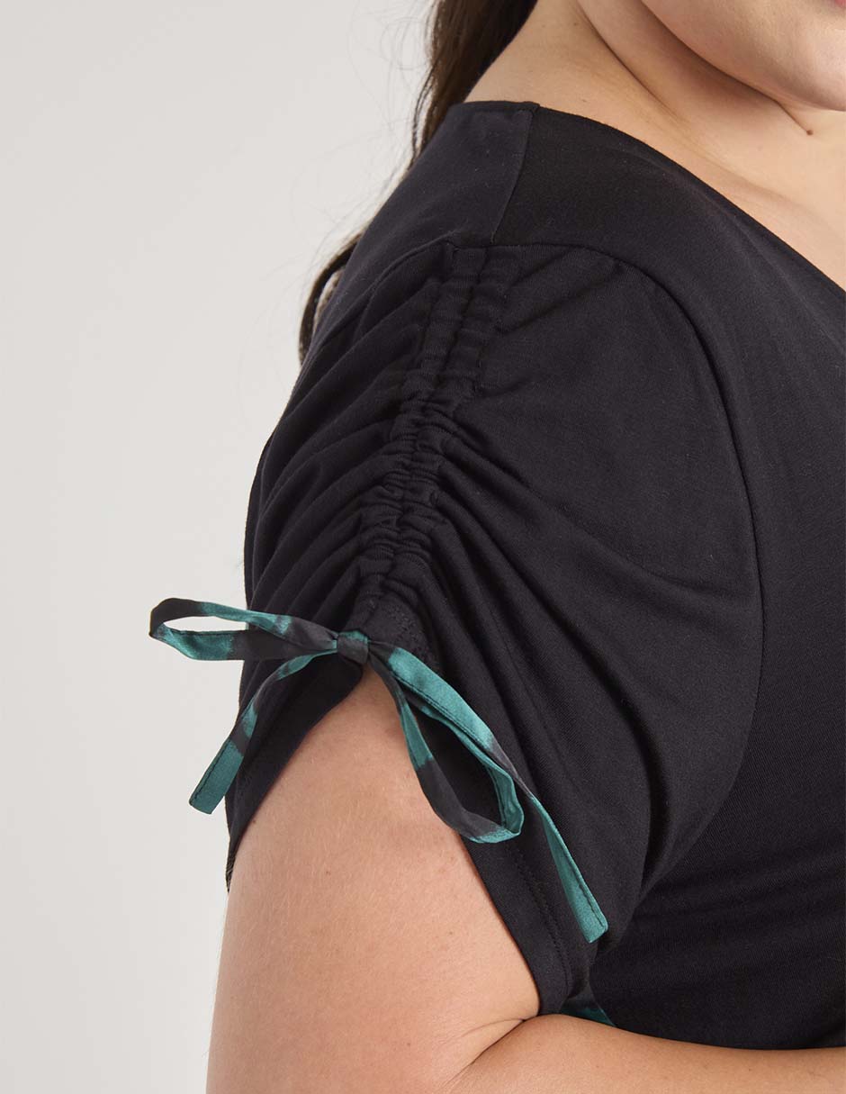 Blusa manga corta para mujer 5