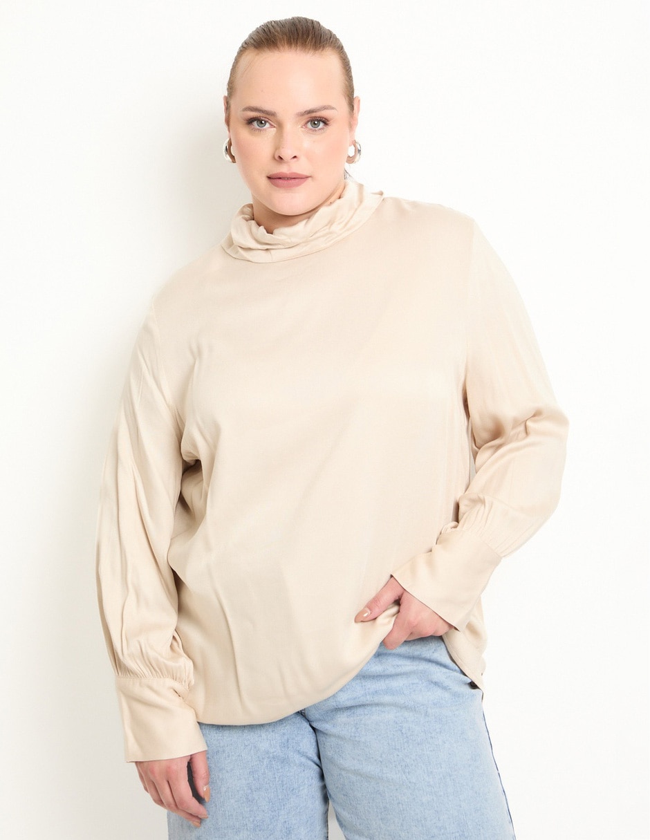 Blusa manga larga para mujer