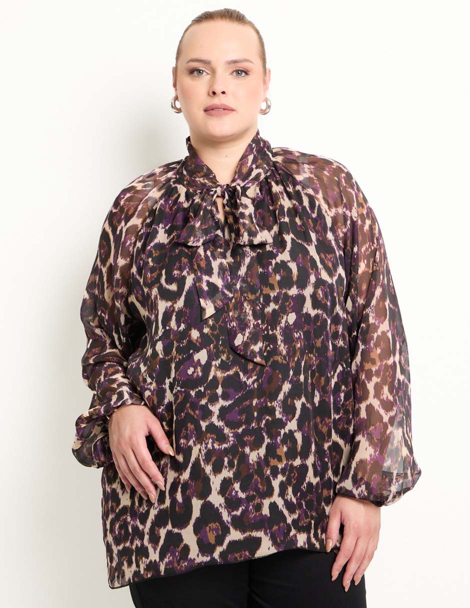 Blusa manga larga para mujer