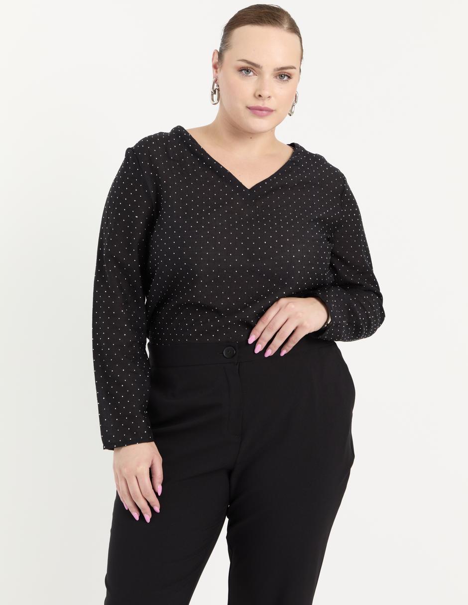 Blusa manga larga para mujer