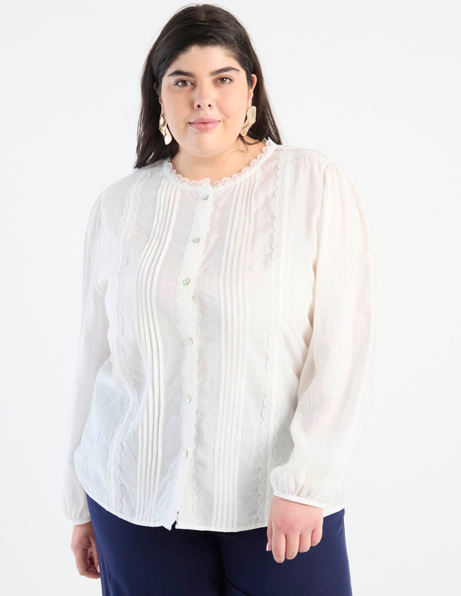 Blusa manga larga para mujer 5