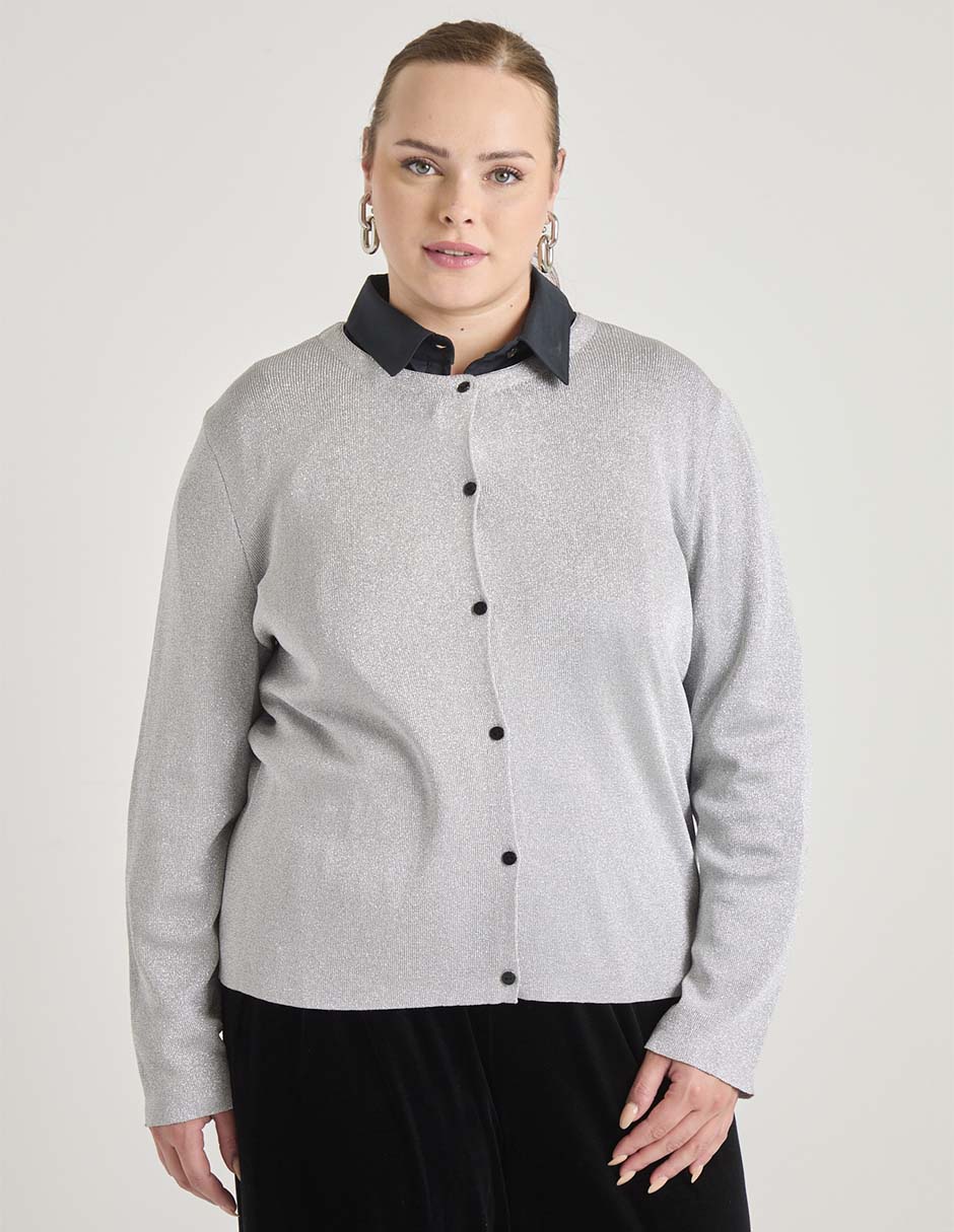 Suéter cuello redondo para mujer