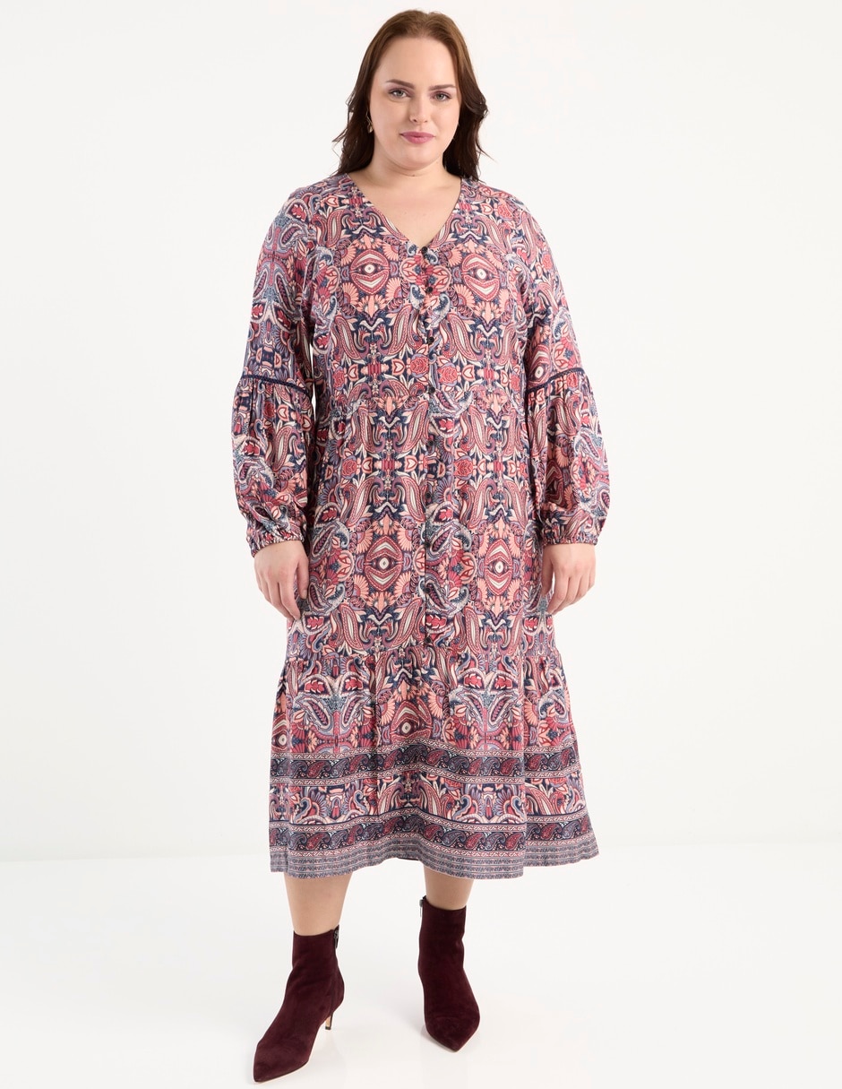 Vestido midi casual para mujer Vestido midi casual para mujer