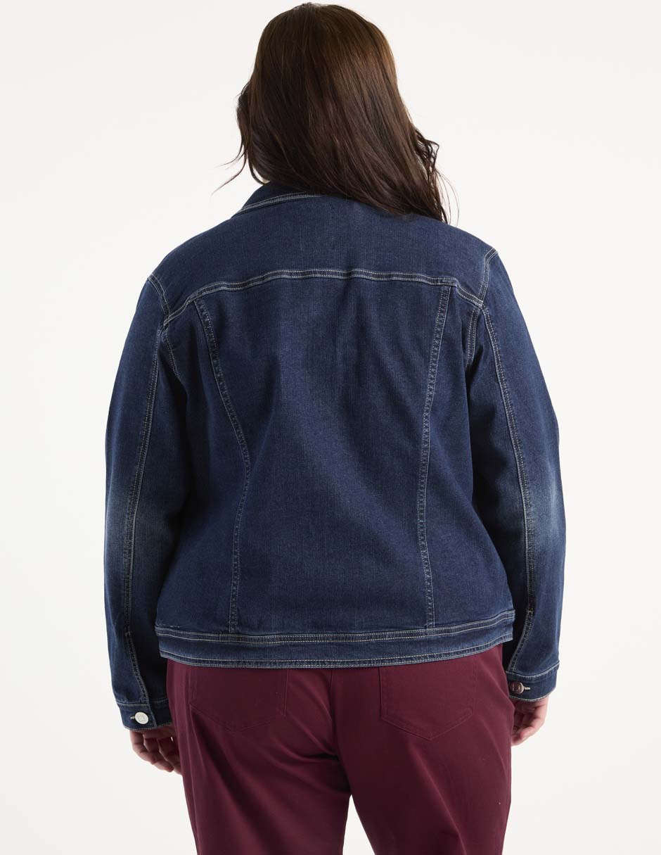 Chamarra denim de mezclilla para mujer 2