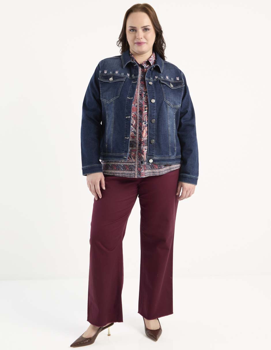 Chamarra denim de mezclilla para mujer 3