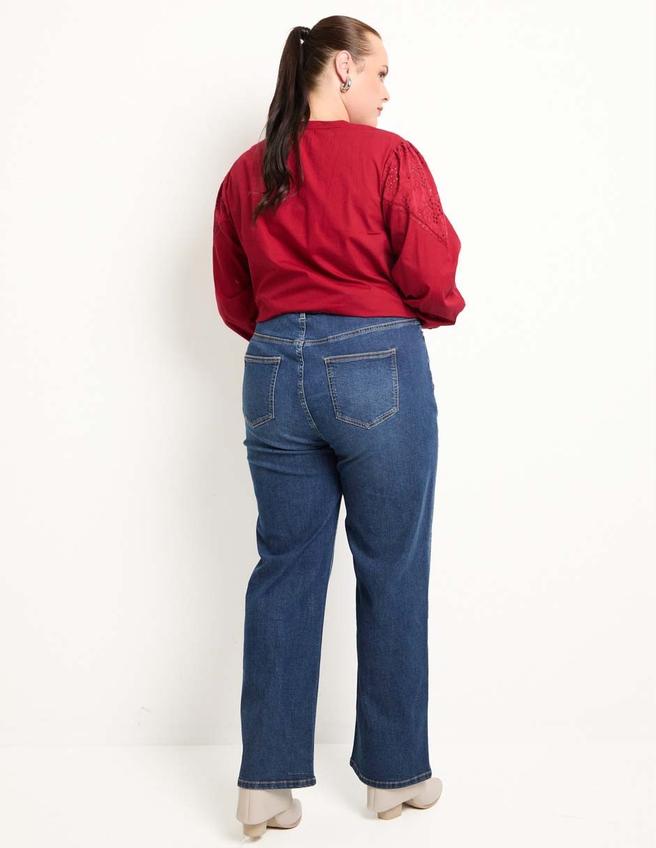 Jeans straight para mujer 2