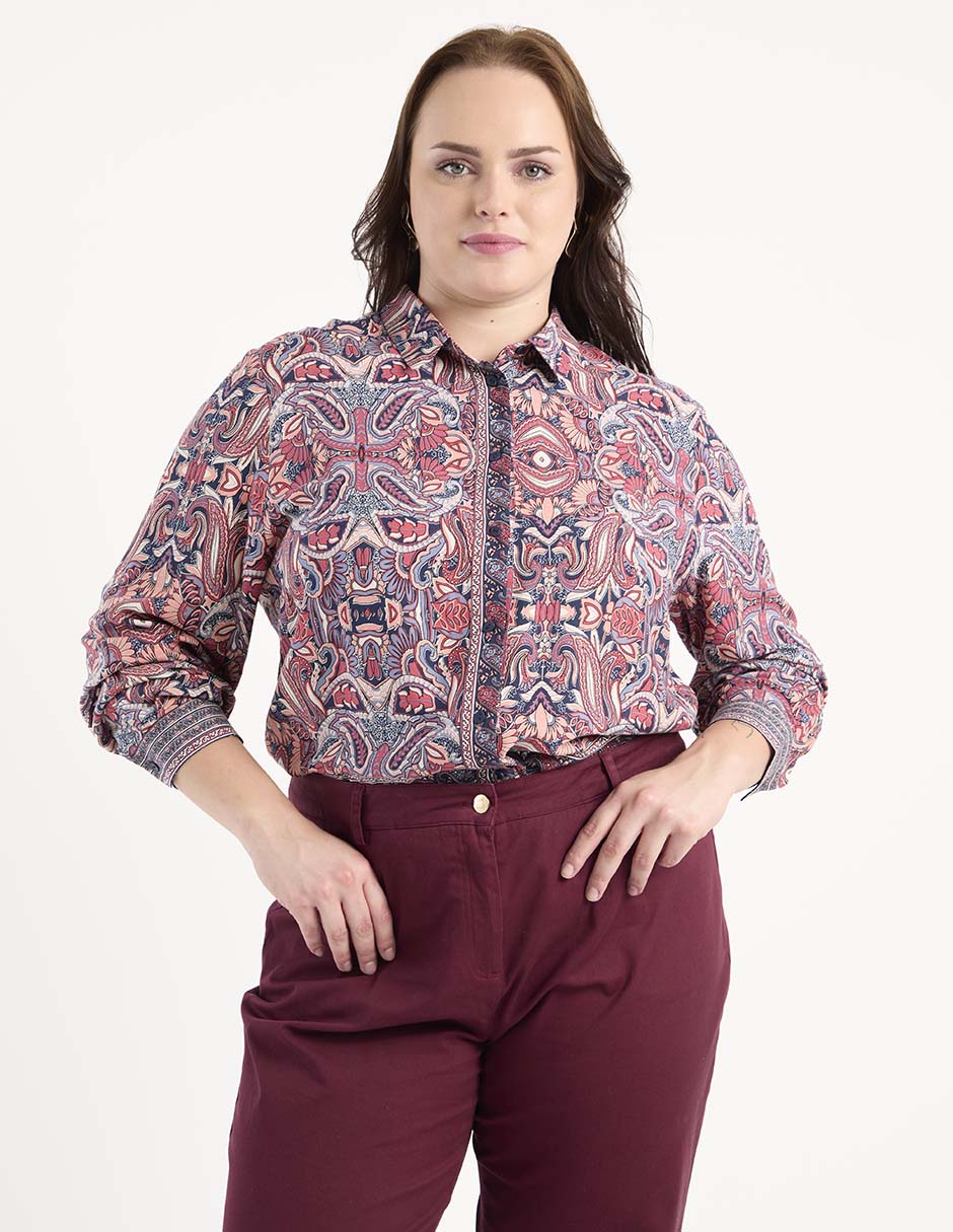 Blusa manga larga para mujer