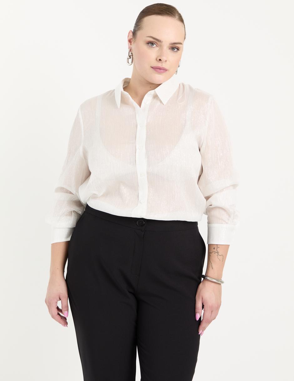 Blusa manga larga para mujer