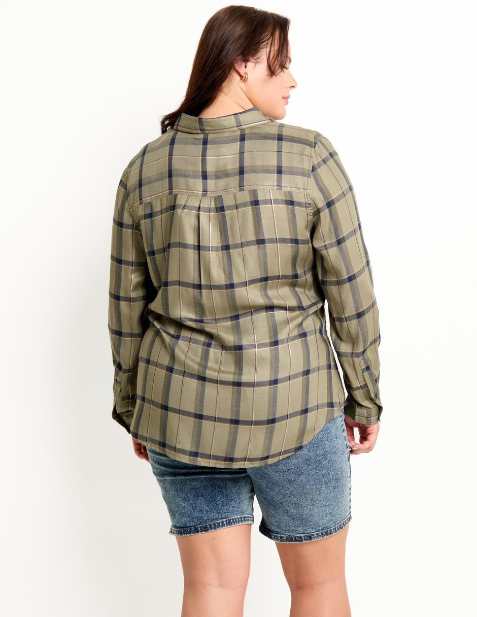 Blusa camisera manga larga para mujer 2