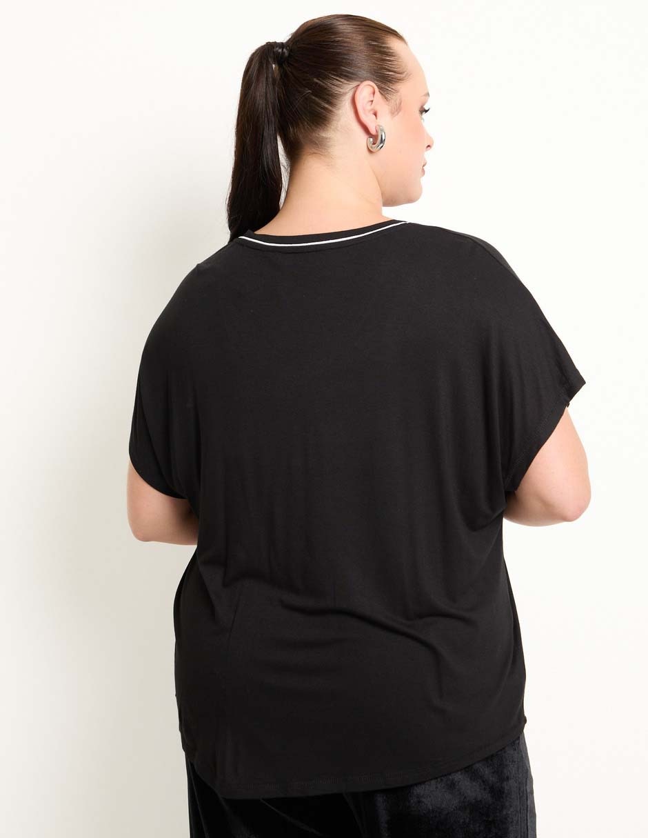 PLAYERA LIEB PLUS LBP2510-3, 3X, NEGRO