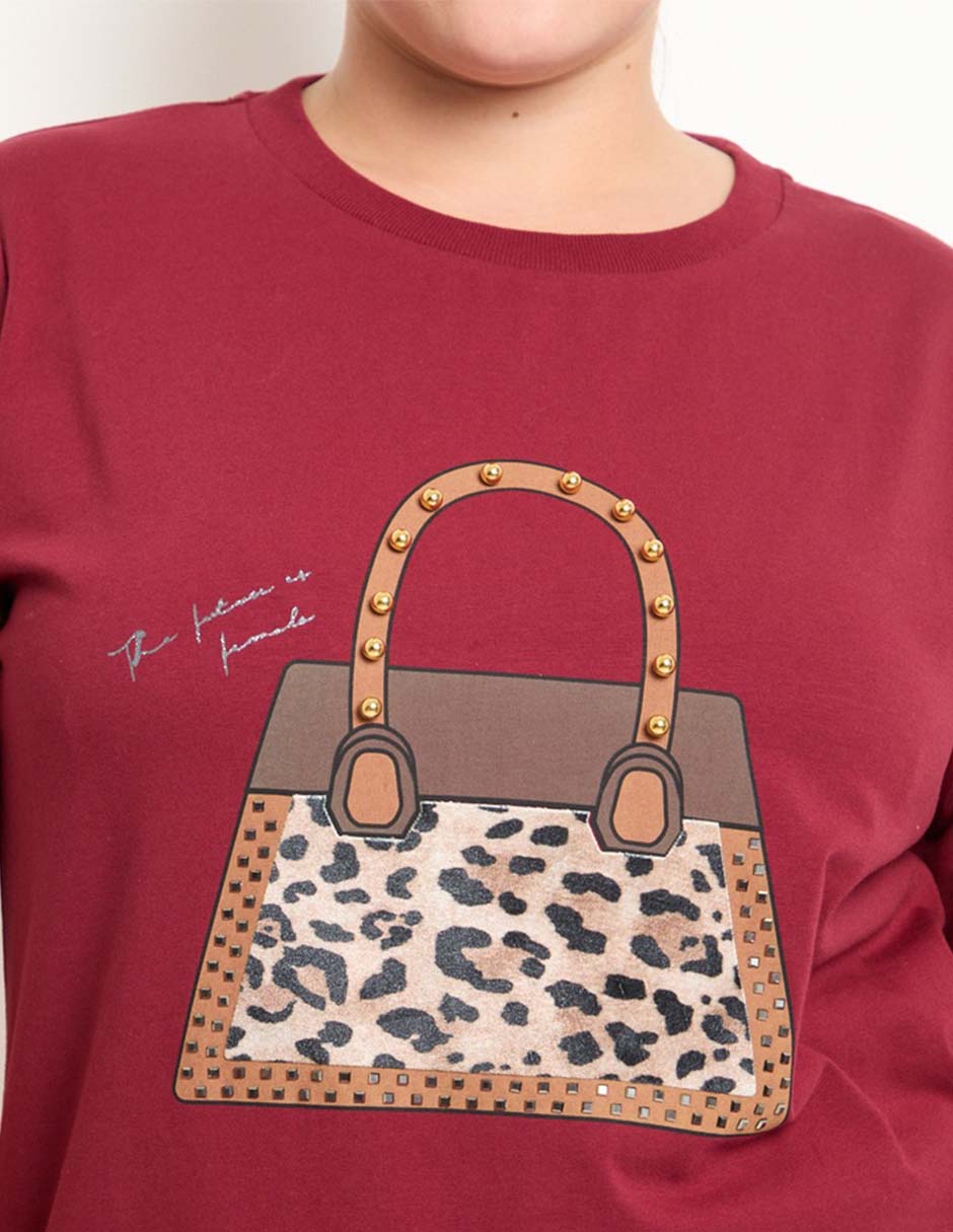 Playera manga corta cuello redondo para mujer 4