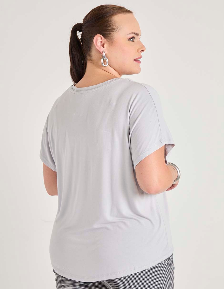 PLAYERA LIEB PLUS LBP2511-44, 3X, GRIS