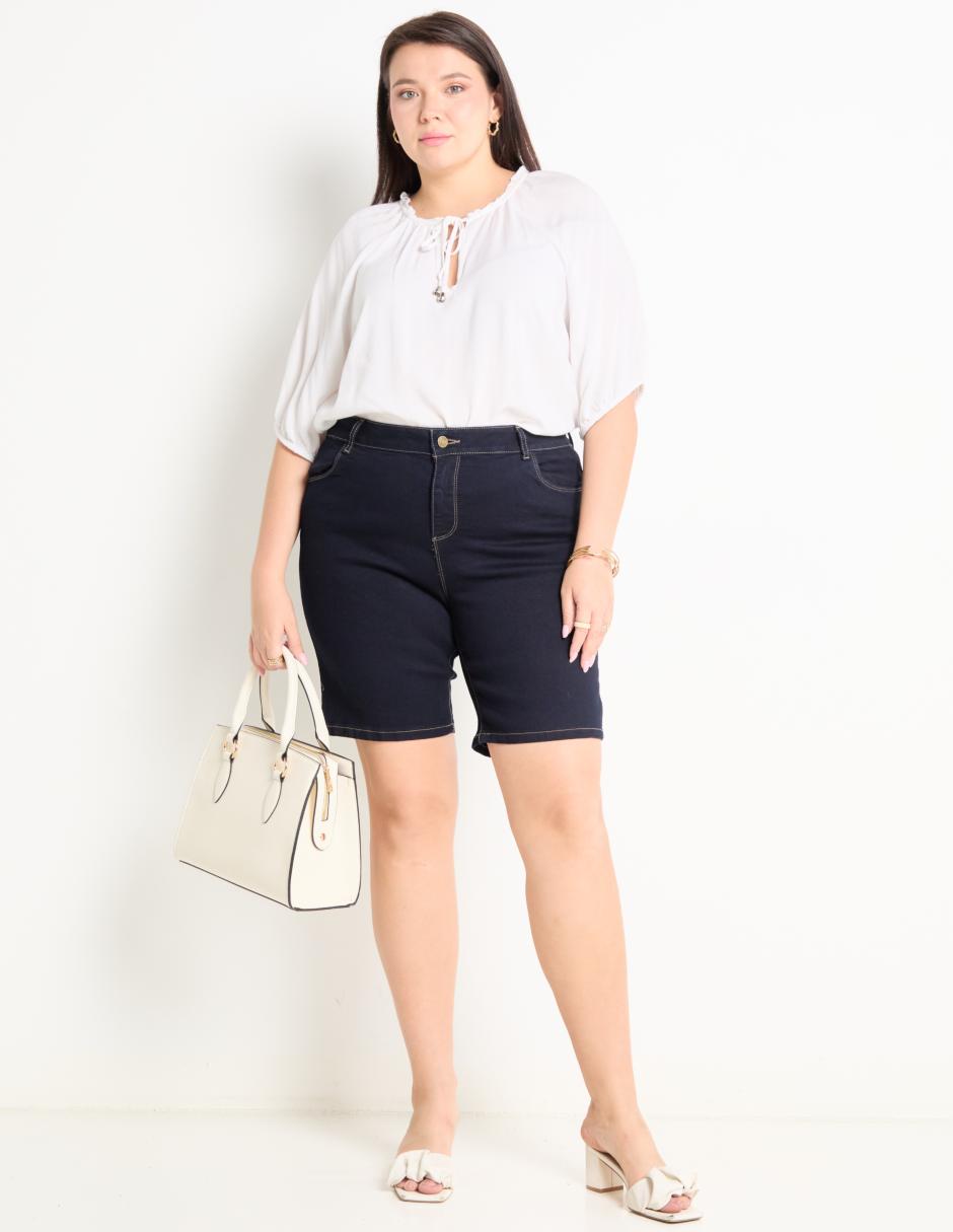 Bermuda de mezclilla para mujer 3