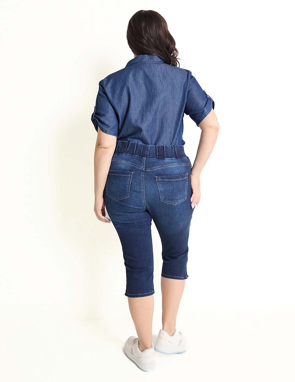 Jeans capri slim para mujer 2