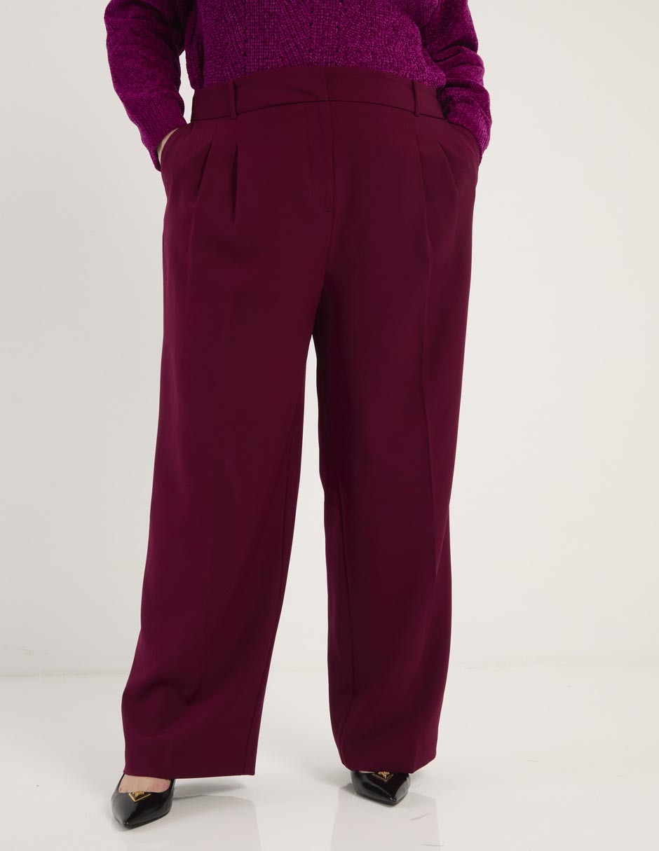 Pantalón relaxed amplio para mujer