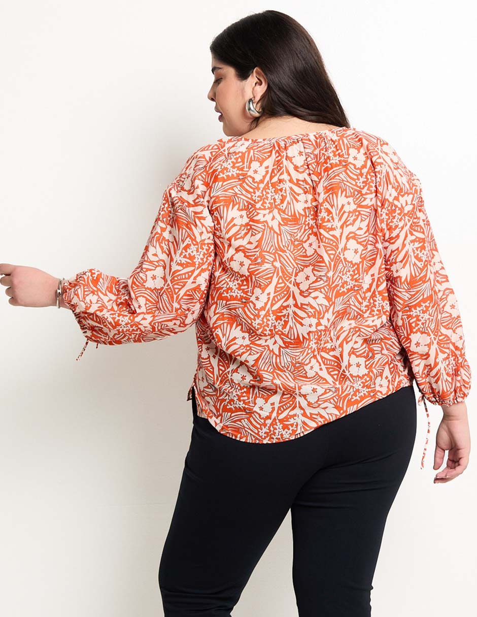 Camisa de algodón manga larga para mujer 2