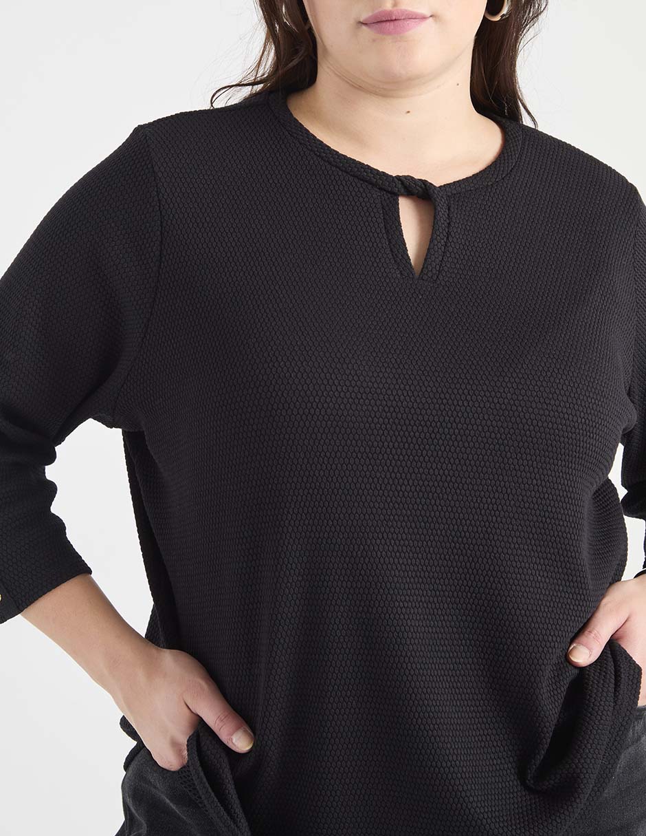 Blusa manga al codo para mujer 4