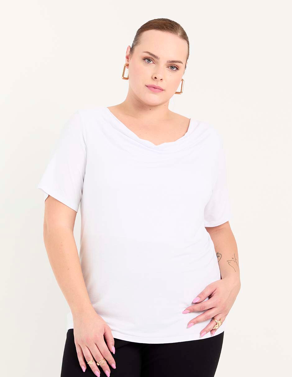 Blusa manga al codo para mujer 1