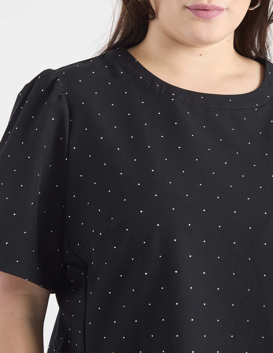 Blusa manga corta para mujer 4