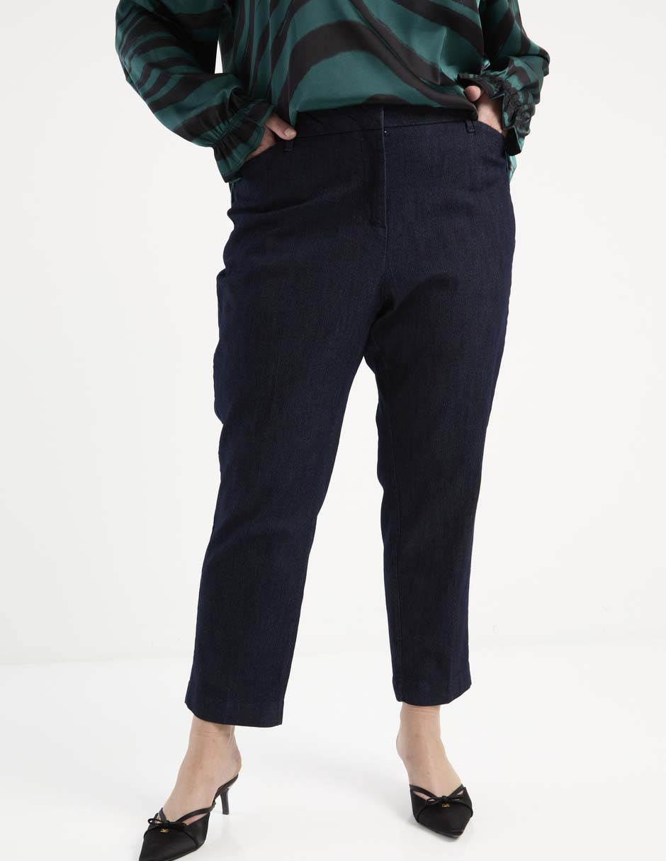 Jeans relaxed straight para mujer
