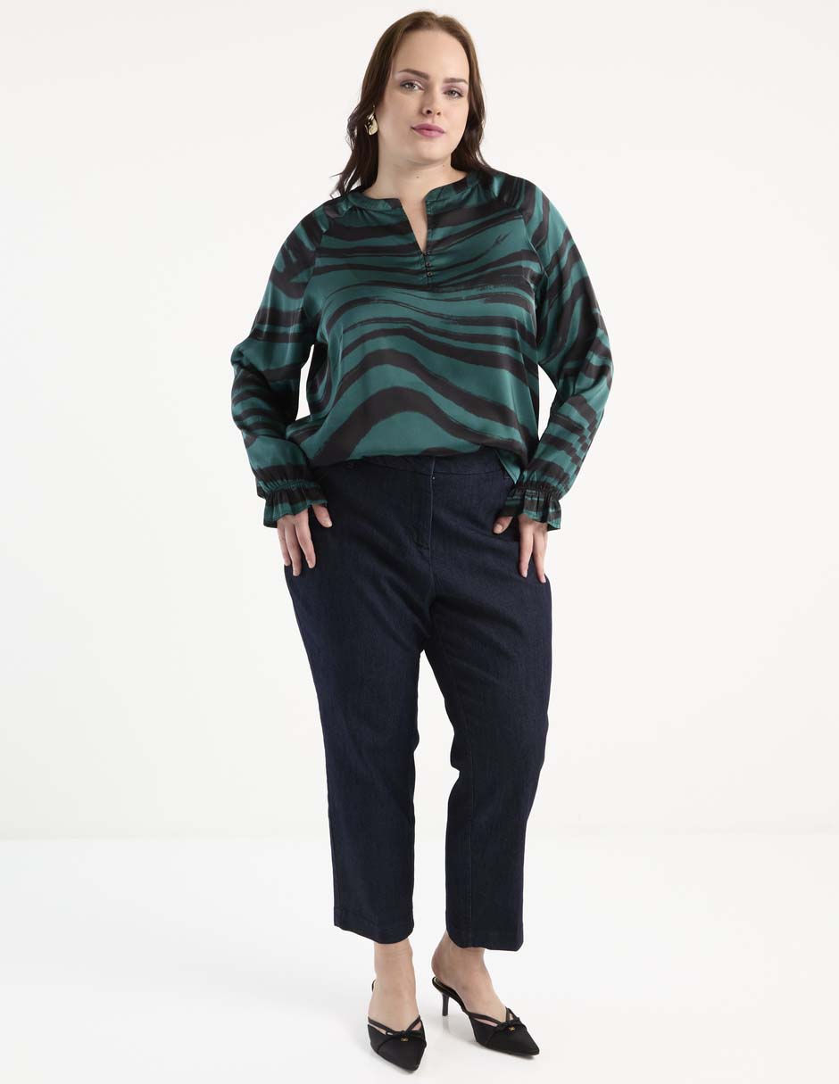 Jeans relaxed straight para mujer 3