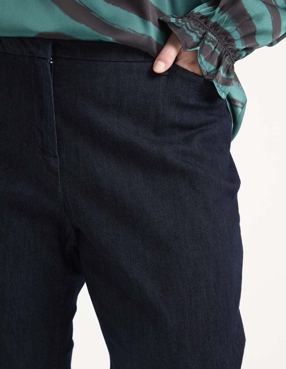 Jeans relaxed straight para mujer 4