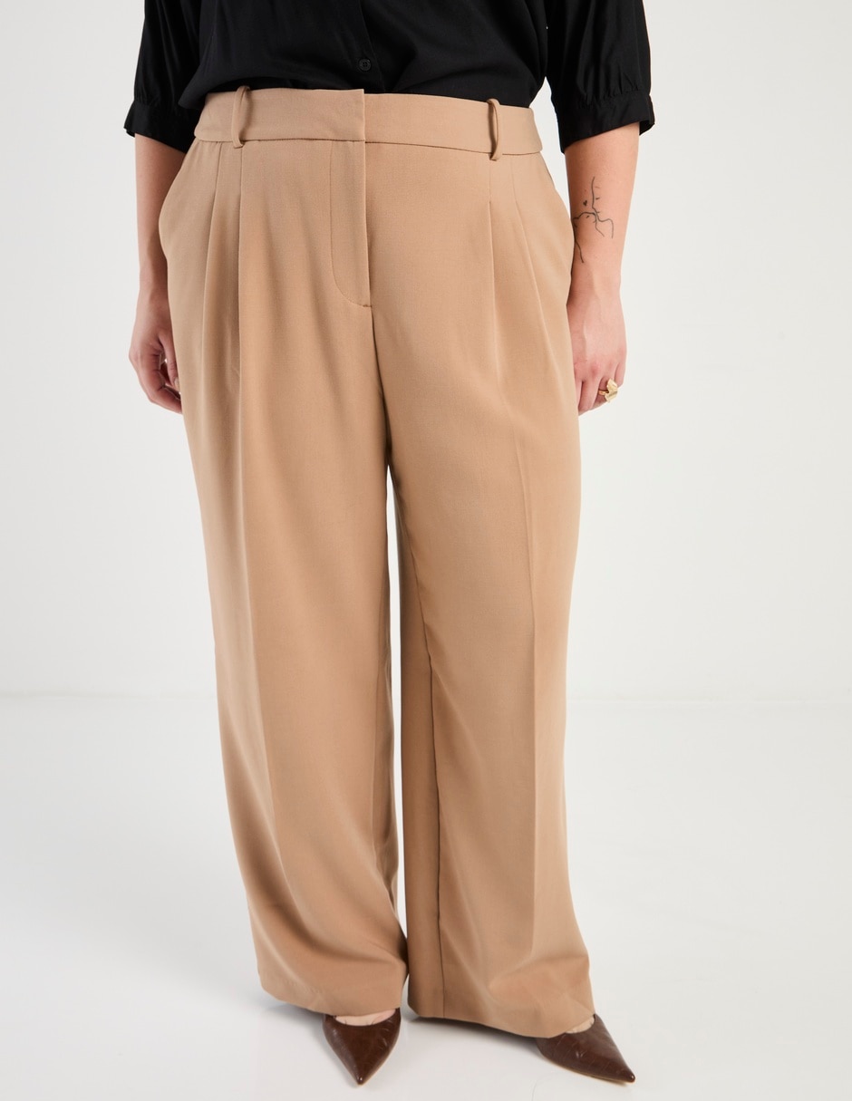 Pantalón de vestir straight para mujer