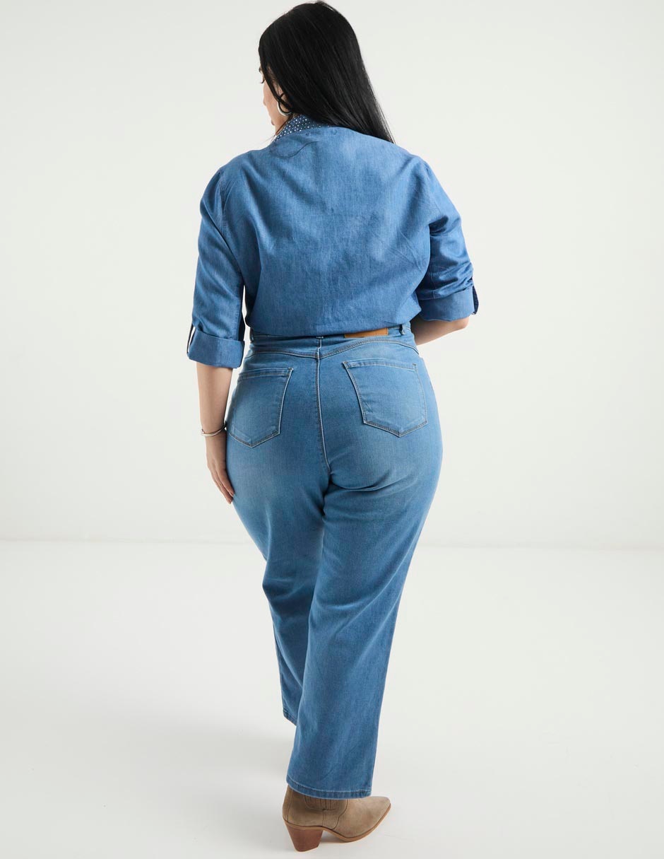 Jeans straight para mujer 2