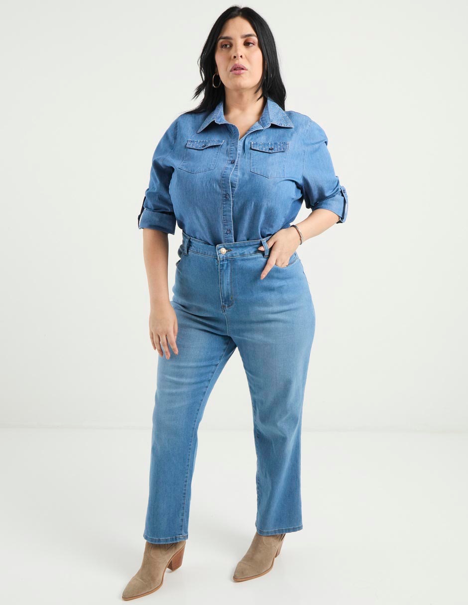 Jeans straight para mujer 3
